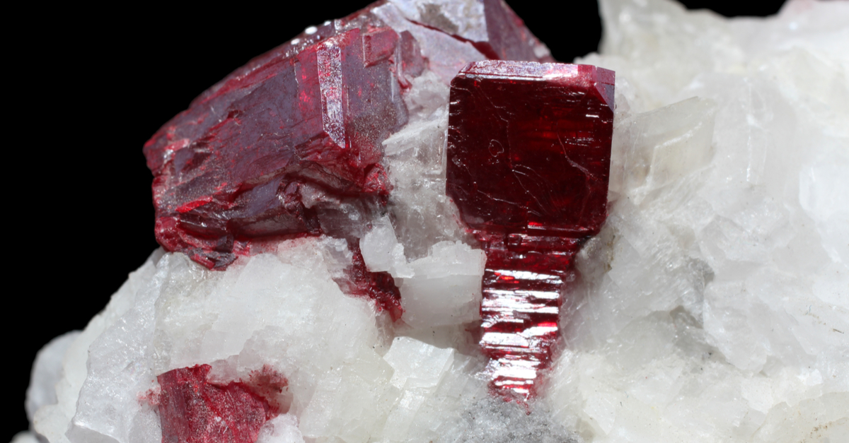 辰砂　シンシャ　原石　結晶