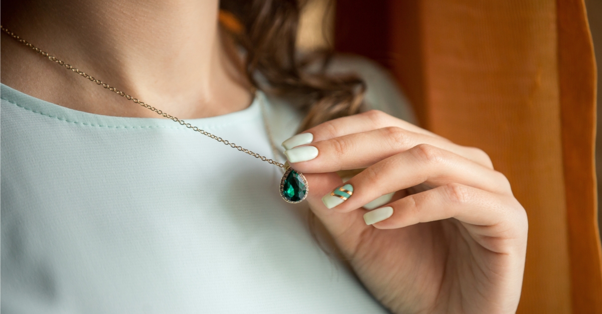エメラルドペンダント