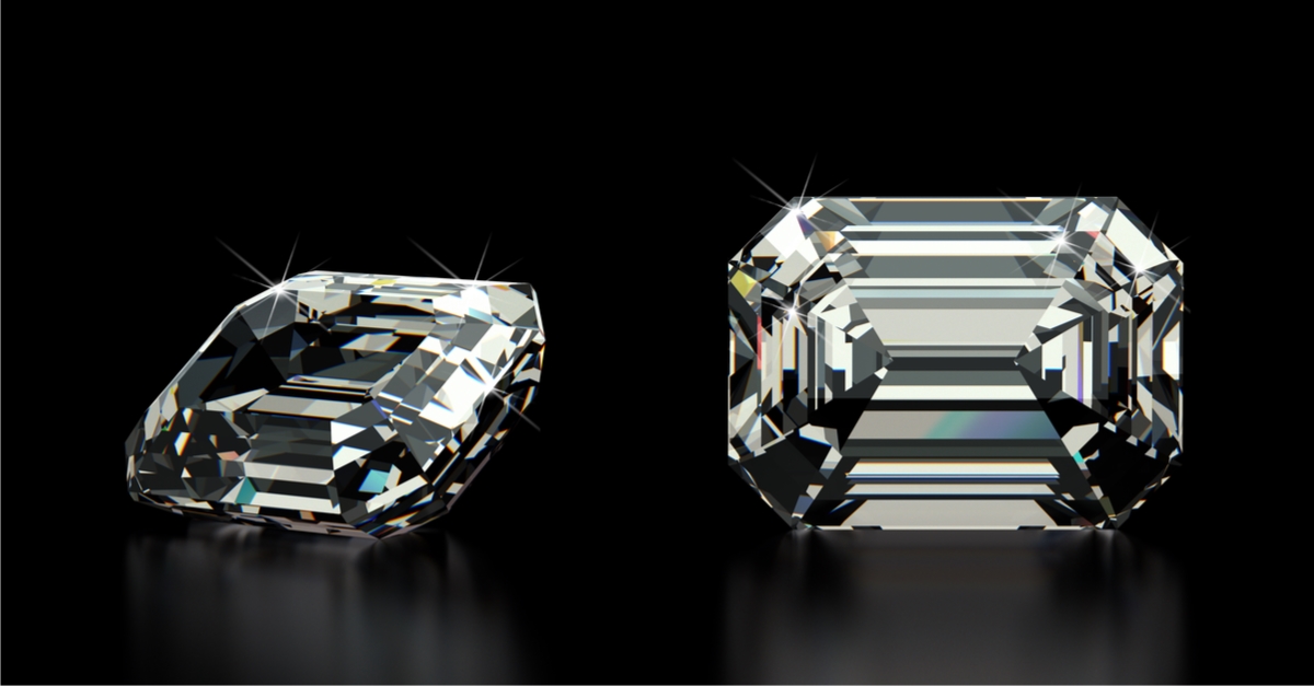 エメラルドカット　ダイヤモンド1