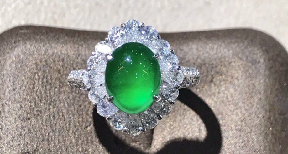 琅玕　ろうかん　ヒスイ　リング