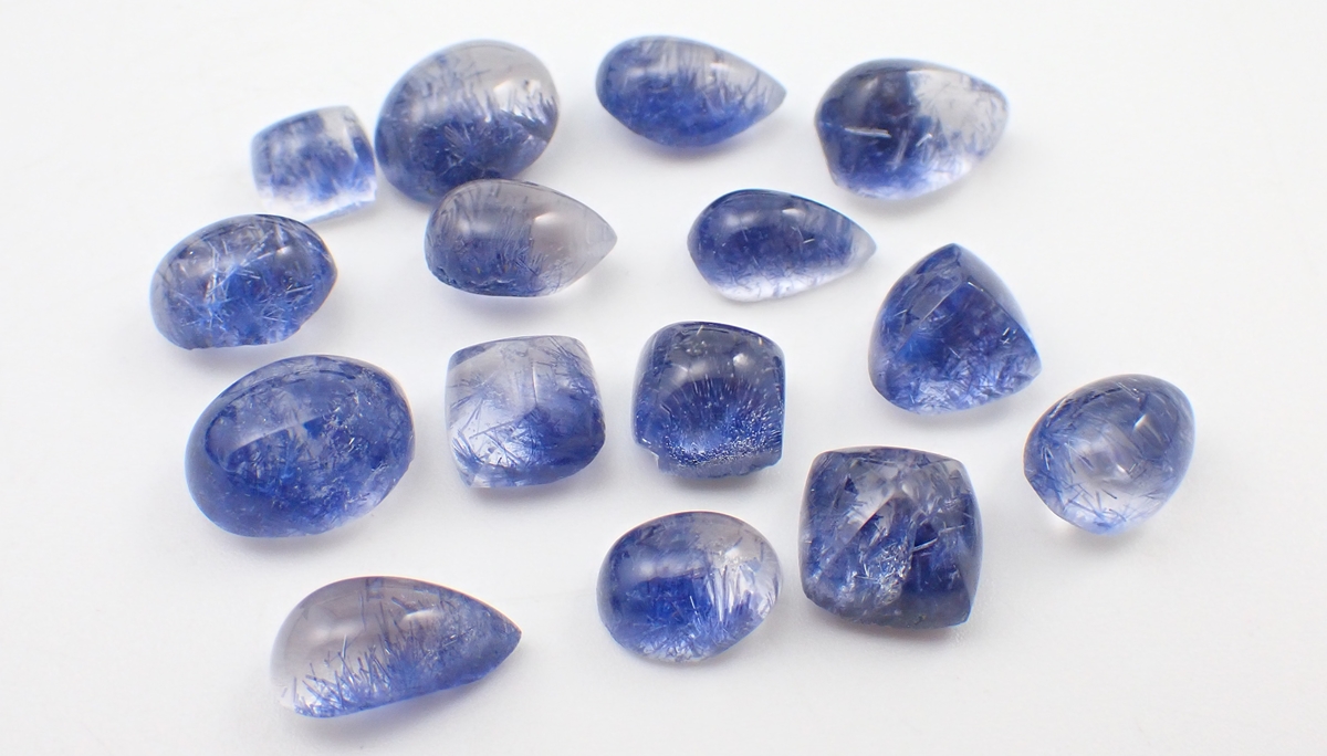 デュモルチェライトインクォーツ　ルース