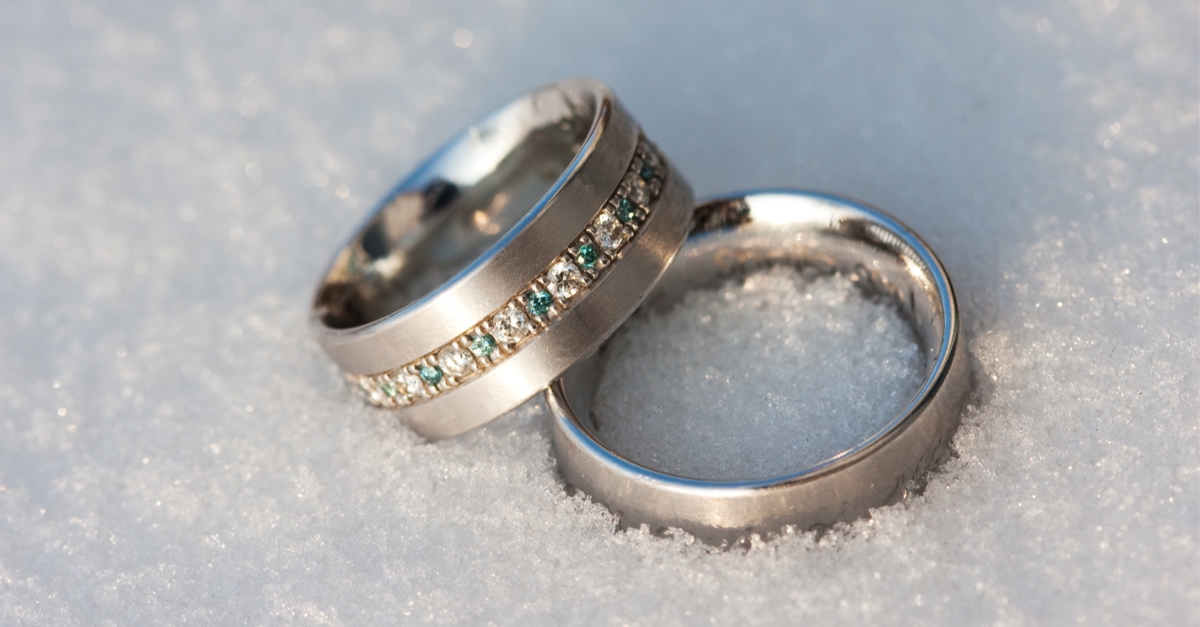 ダイヤモンドリング　雪