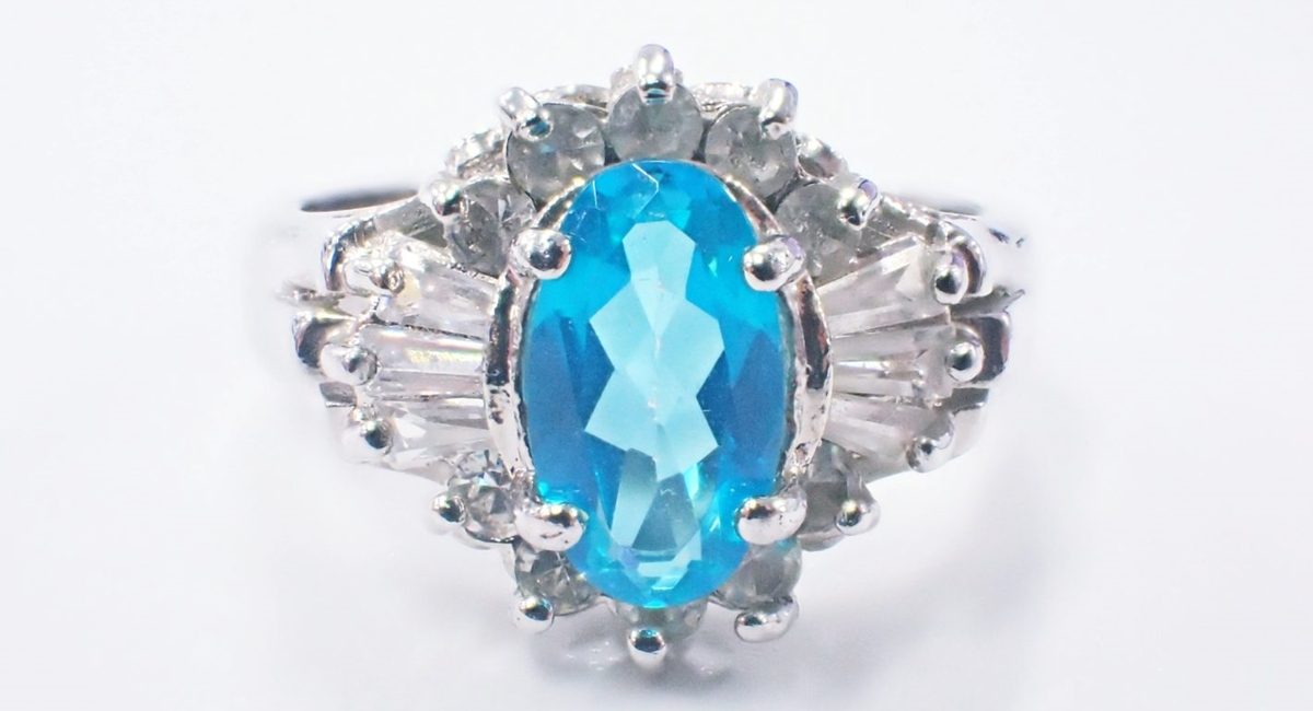 パライバブルートパーズ　リング