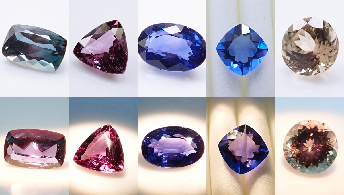 カラーチェンジ　宝石　ルース