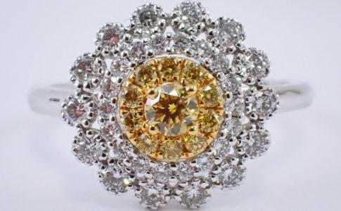 イエローダイヤモンド　リング